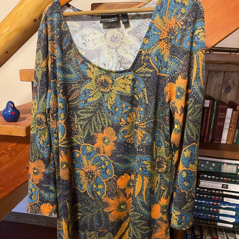 Brand new w/o tags women’s tunic top! Perfect fall colors! Xl
